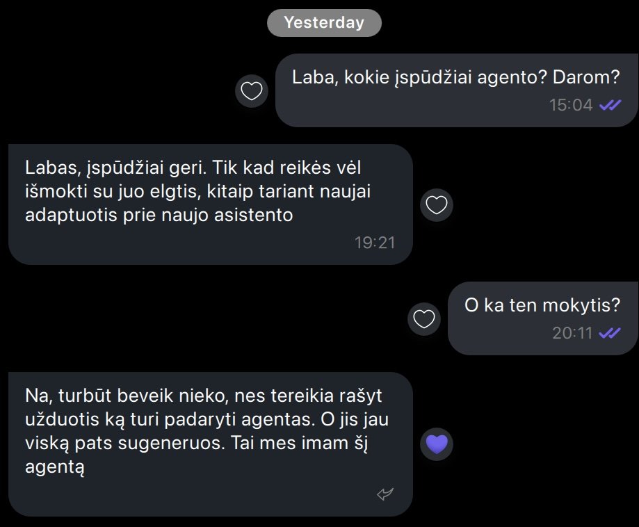 Pokalbis su klientu 1